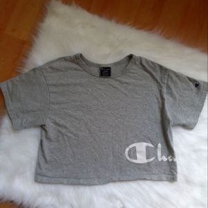 Champion Gray Crop Top Womens Size Large
